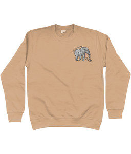 Save The Elephants - Embroidered Unisex Sweatshirt