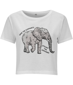 Save The Elephants - Crop Top