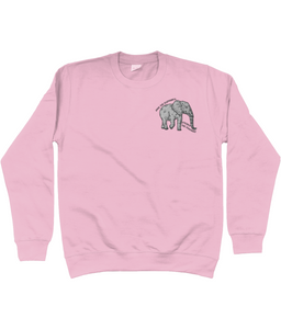 Save The Elephants - Embroidered Unisex Sweatshirt