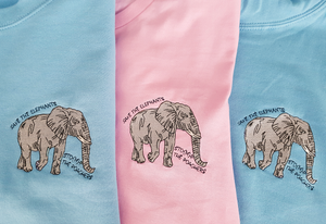 Save the Elephants - Embroidered Unisex T-shirt